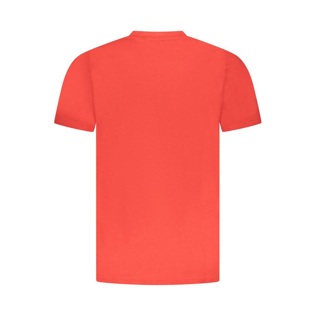 Cavalli Class Rotes Baumwoll-T-Shirt für Herren