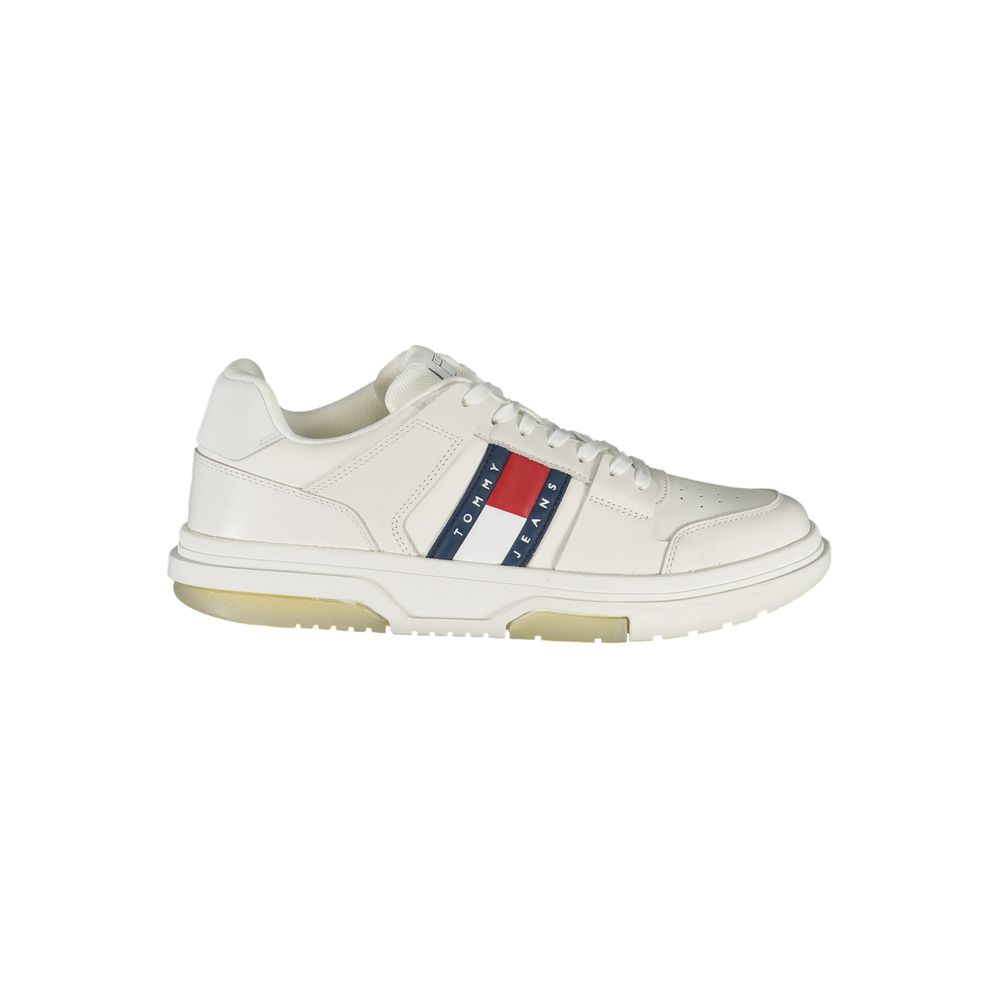 Tommy Hilfiger Men's White Polyurethane Sneakers