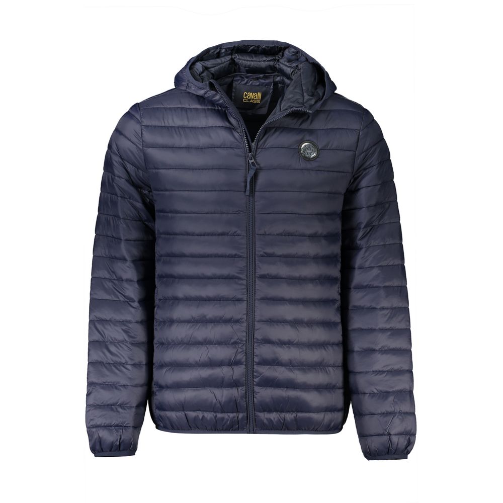 Cavalli Class Blaue Herrenjacke aus Polyamid