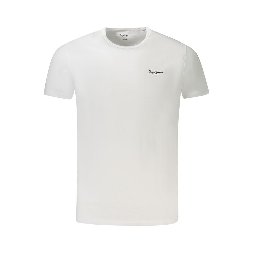 Pepe Jeans Men's Bianco Cotton T-Shirt