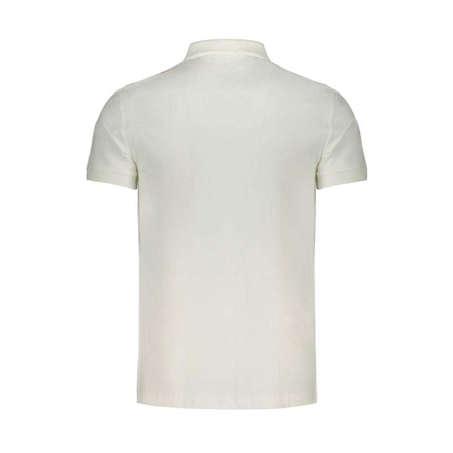 Calvin Klein White Cotton Polo Shirt
