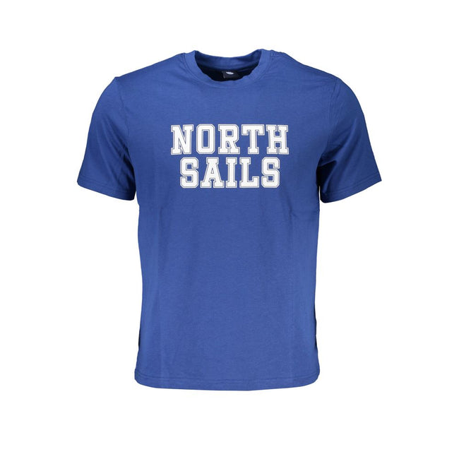 North Sails Blaues Baumwoll-T-Shirt für Herren