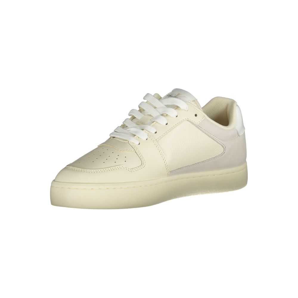 Calvin Klein White Polyurethane Men's Sneaker