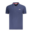 Fila Blaues Baumwoll-Poloshirt für Herren