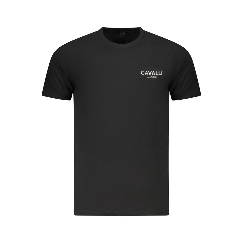 Cavalli Class Men's Black Cotton T-Shirt