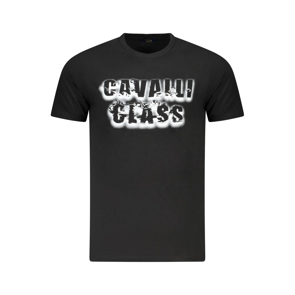 Cavalli Class Men's Black Cotton T-Shirt