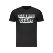 Cavalli Class Schwarzes Baumwoll-T-Shirt für Herren