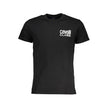 Cavalli Class Schwarzes Baumwoll-T-Shirt für Herren