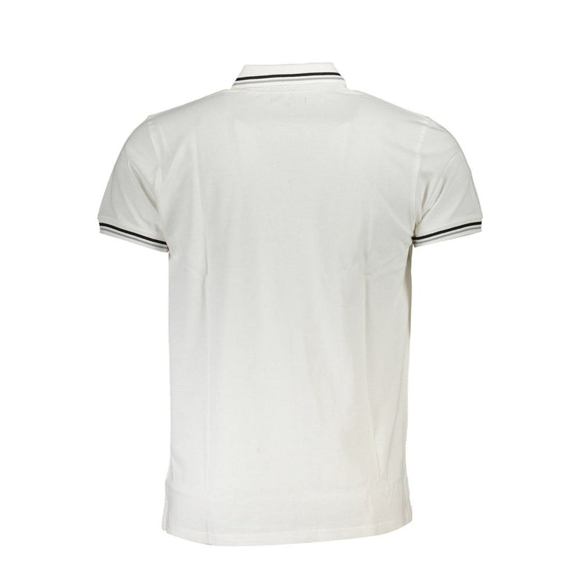 Cavalli Class Weißes Poloshirt aus Baumwolle für Herren