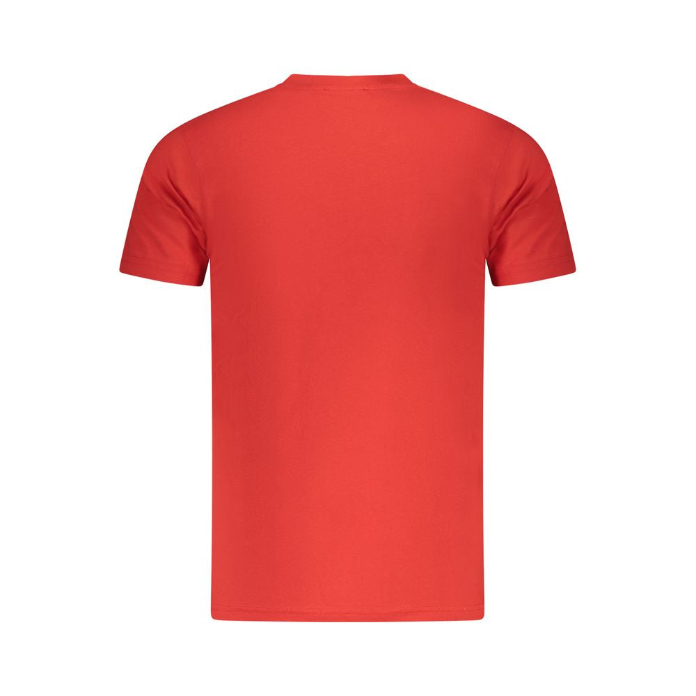 Men's Cavalli Class Red Cotton T-Shirt