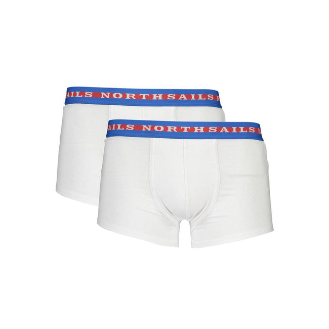 North Sails Weiße Herren-Boxershorts aus Baumwolle