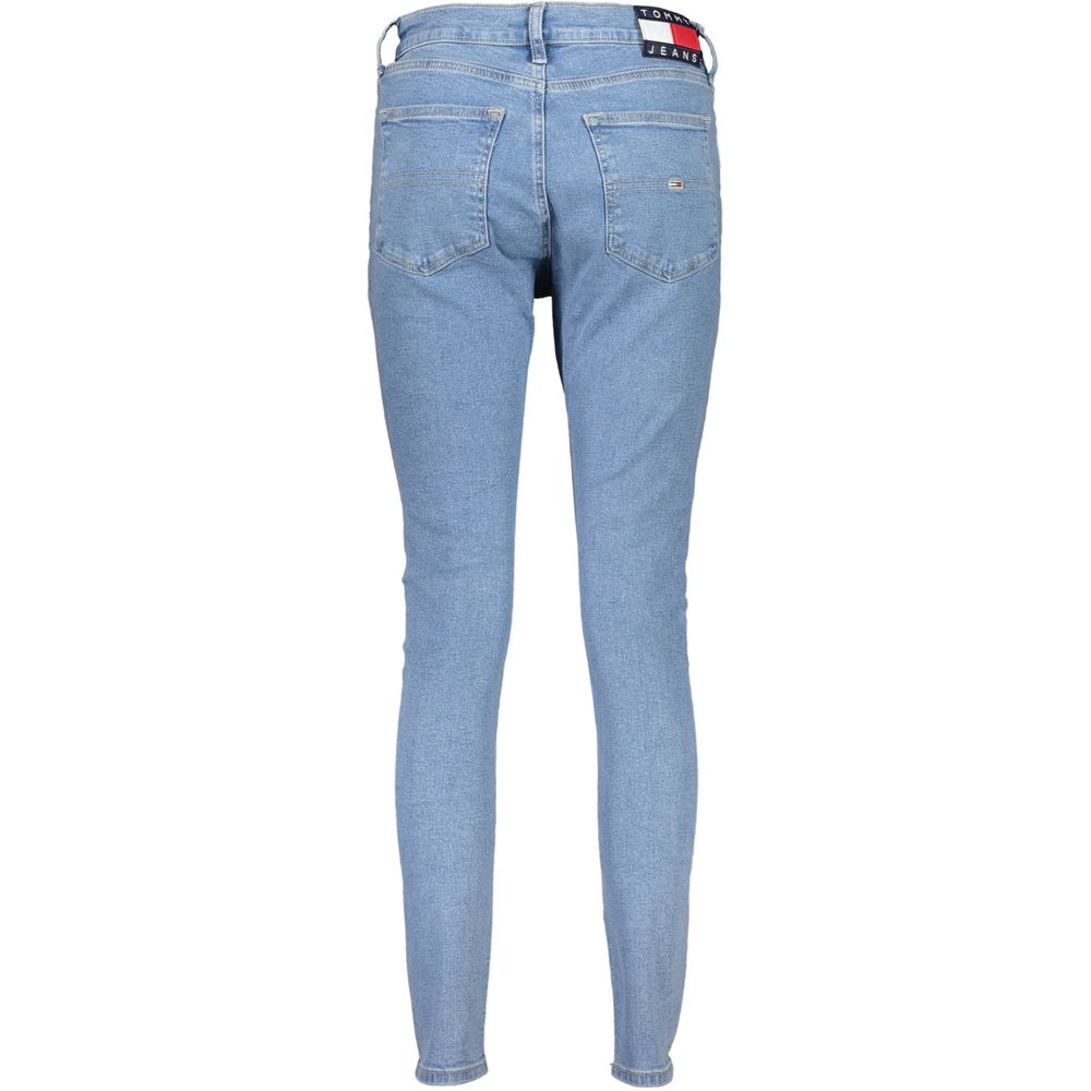 Tommy Hilfiger Blaue Baumwolljeans mit geradem Bein
