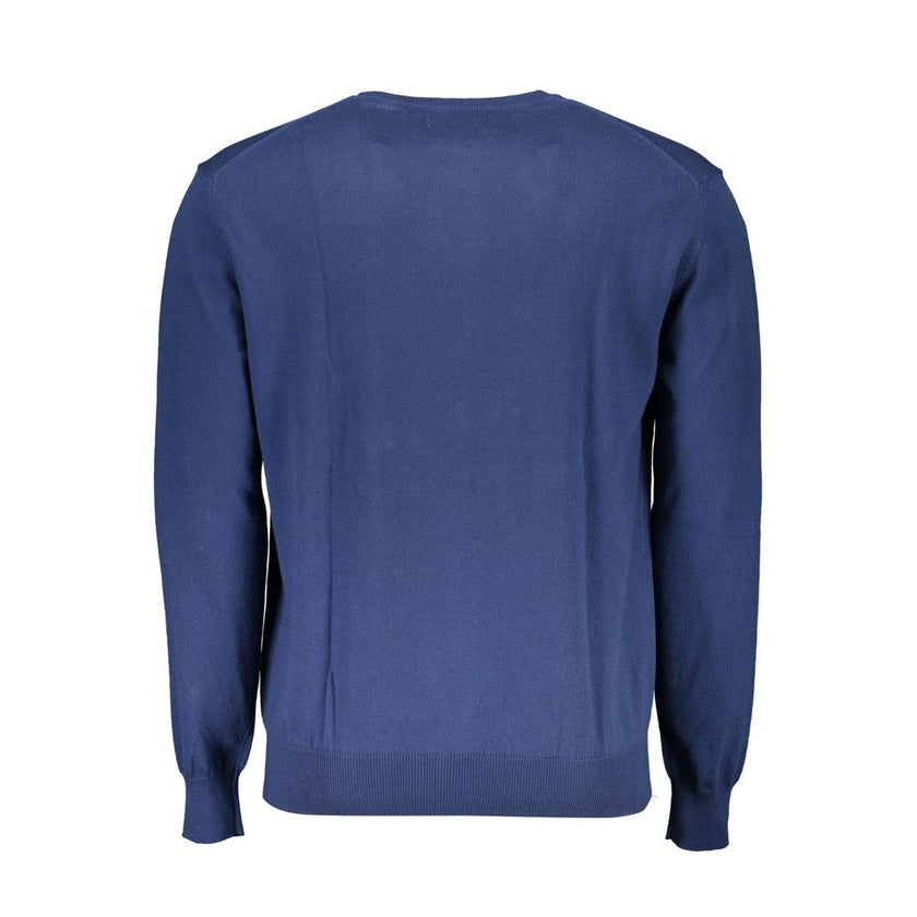 La Martina Blauer Baumwollpullover für Herren