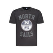 North Sails Schwarzes Baumwoll-T-Shirt für Herren