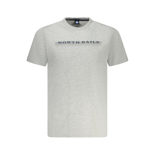 North Sails Braunes Baumwoll-T-Shirt für Herren
