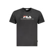 Fila Schwarzes Baumwoll-T-Shirt