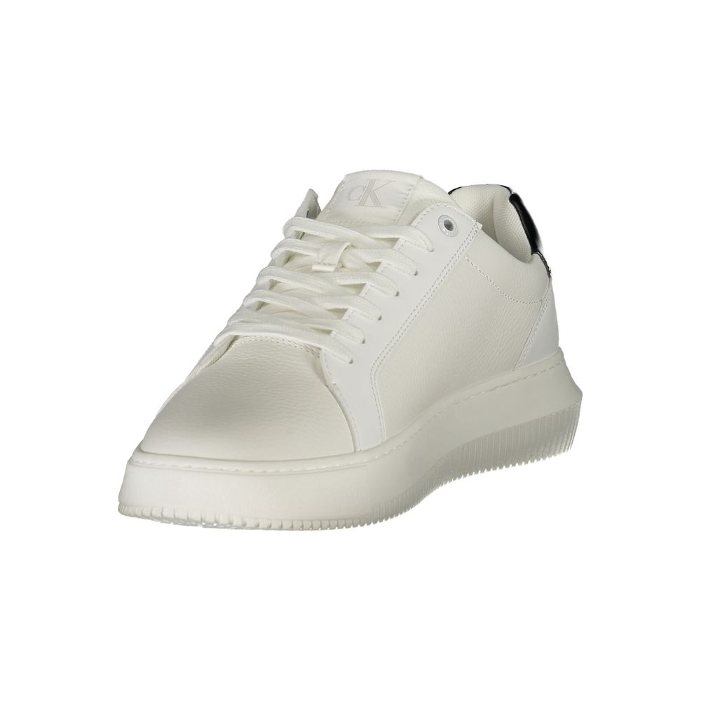 Calvin Klein White Polyurethane Men's Sneaker