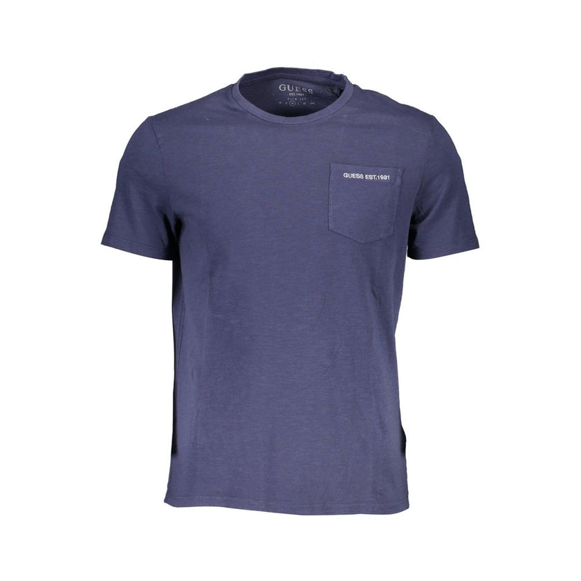Guess Jeans Baumwoll-T-Shirt in Blau