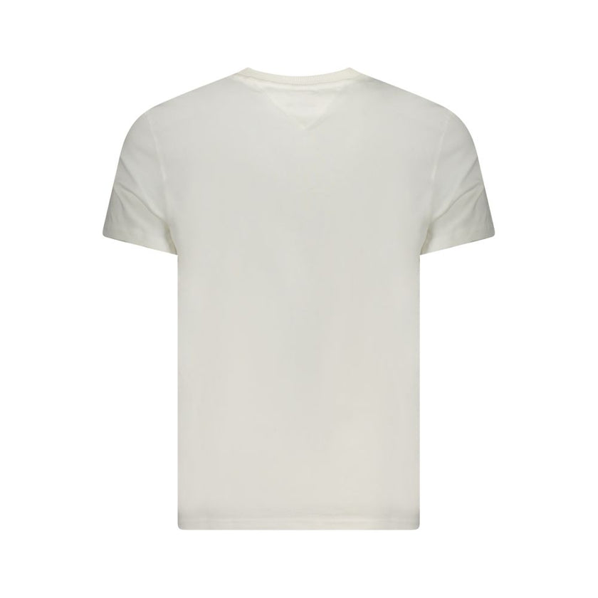 Tommy Hilfiger Weißes Herren-T-Shirt aus Baumwolle