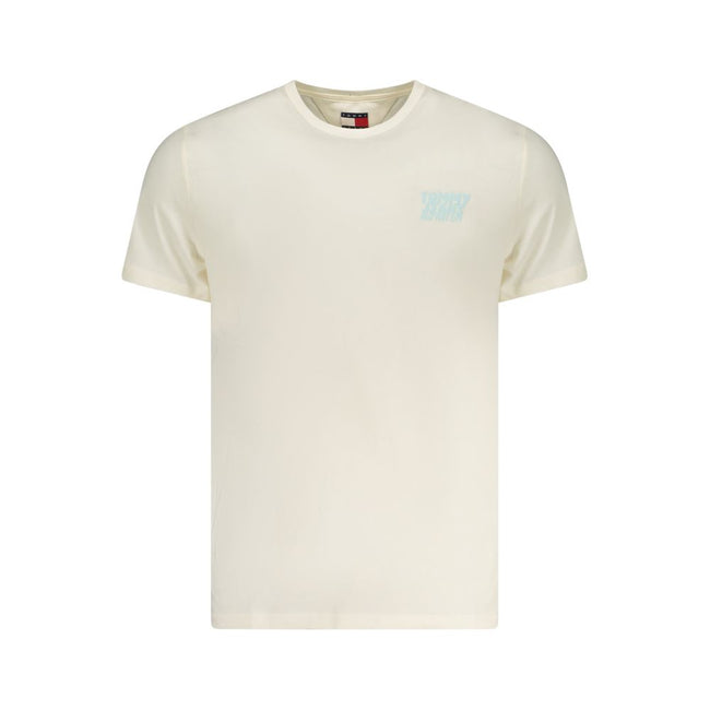 Tommy Hilfiger Beige Baumwoll-T-Shirt für Herren