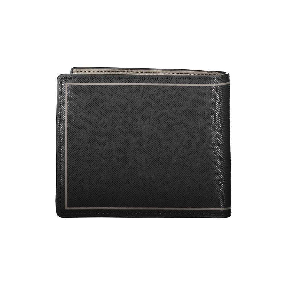Tommy Hilfiger Schwarzes Leder Portemonnaie