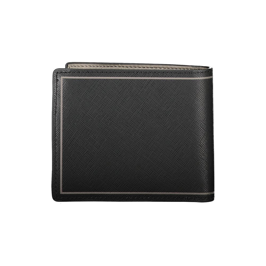 Tommy Hilfiger Schwarzes Leder Portemonnaie