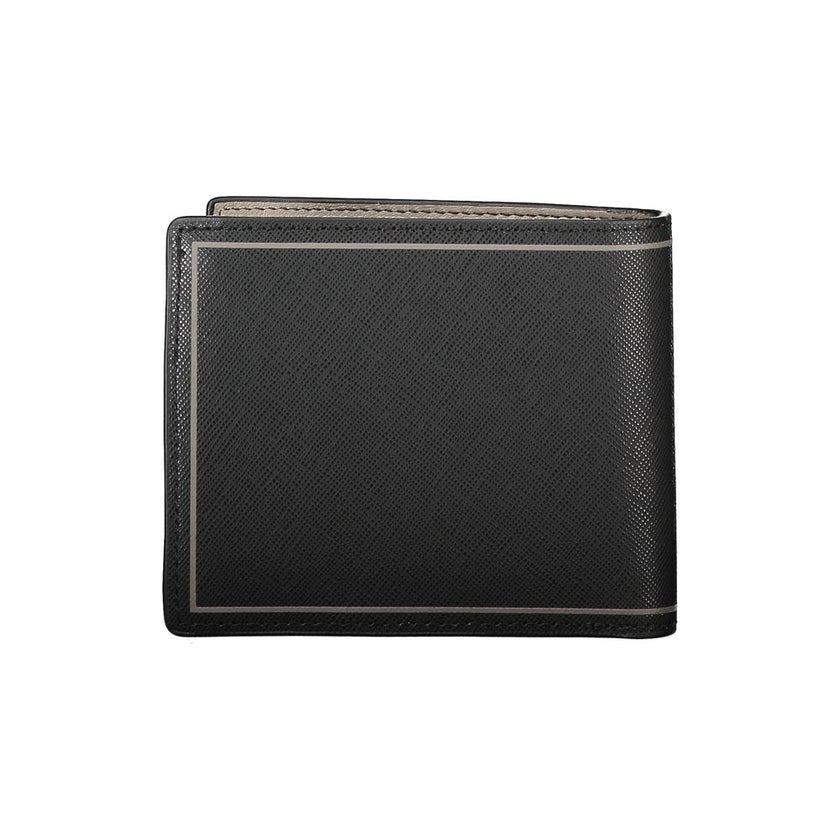Tommy Hilfiger Schwarzes Leder Portemonnaie