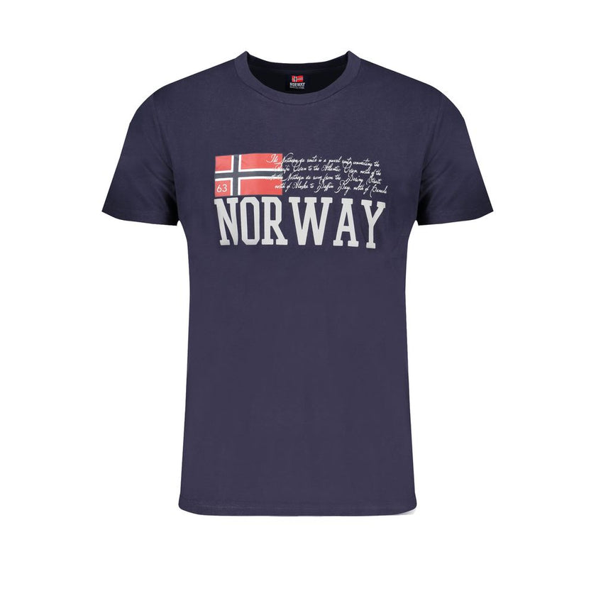 Norway 1963 Baumwoll-T-Shirt in Blau