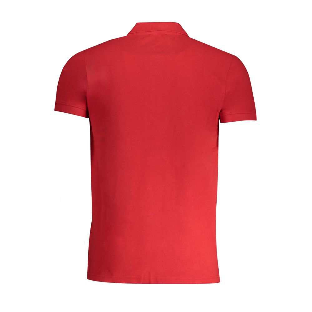 Cavalli Class Red Men's Cotton Polo Shirt