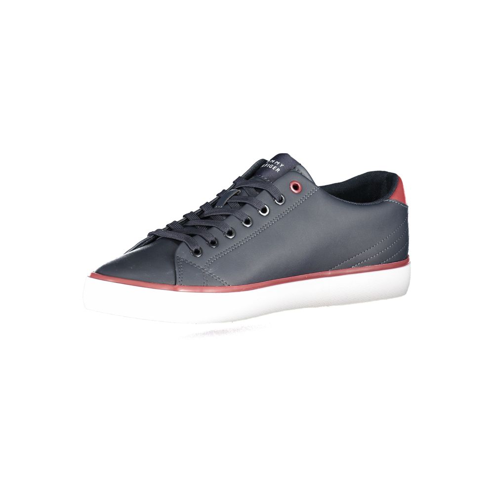 Tommy Hilfiger Men's Blue Polyurethane Sneakers