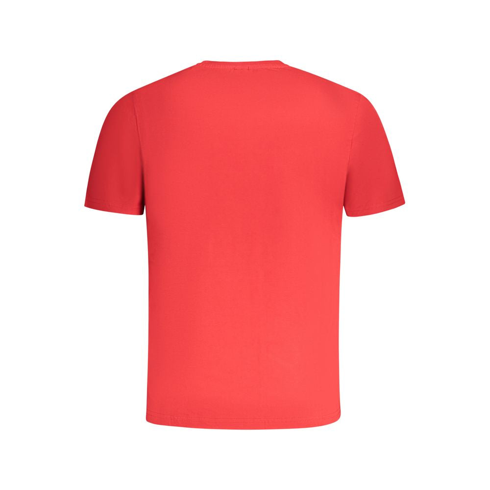 North Sails Rotes Baumwoll-T-Shirt für Herren