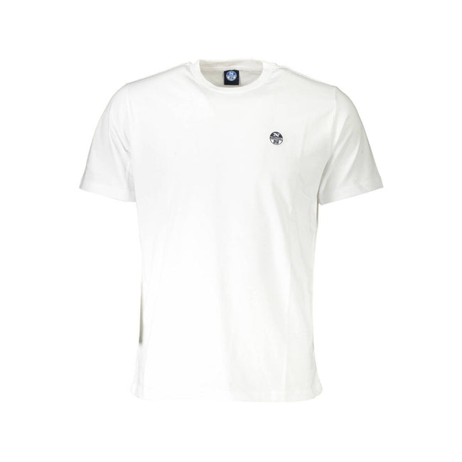 North Sails Bianco Baumwoll-T-Shirt für Herren
