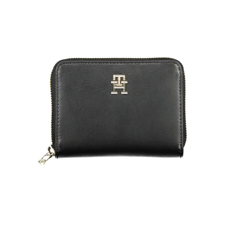 Tommy Hilfiger Schwarze Geldbörse aus Polyurethan für Damen