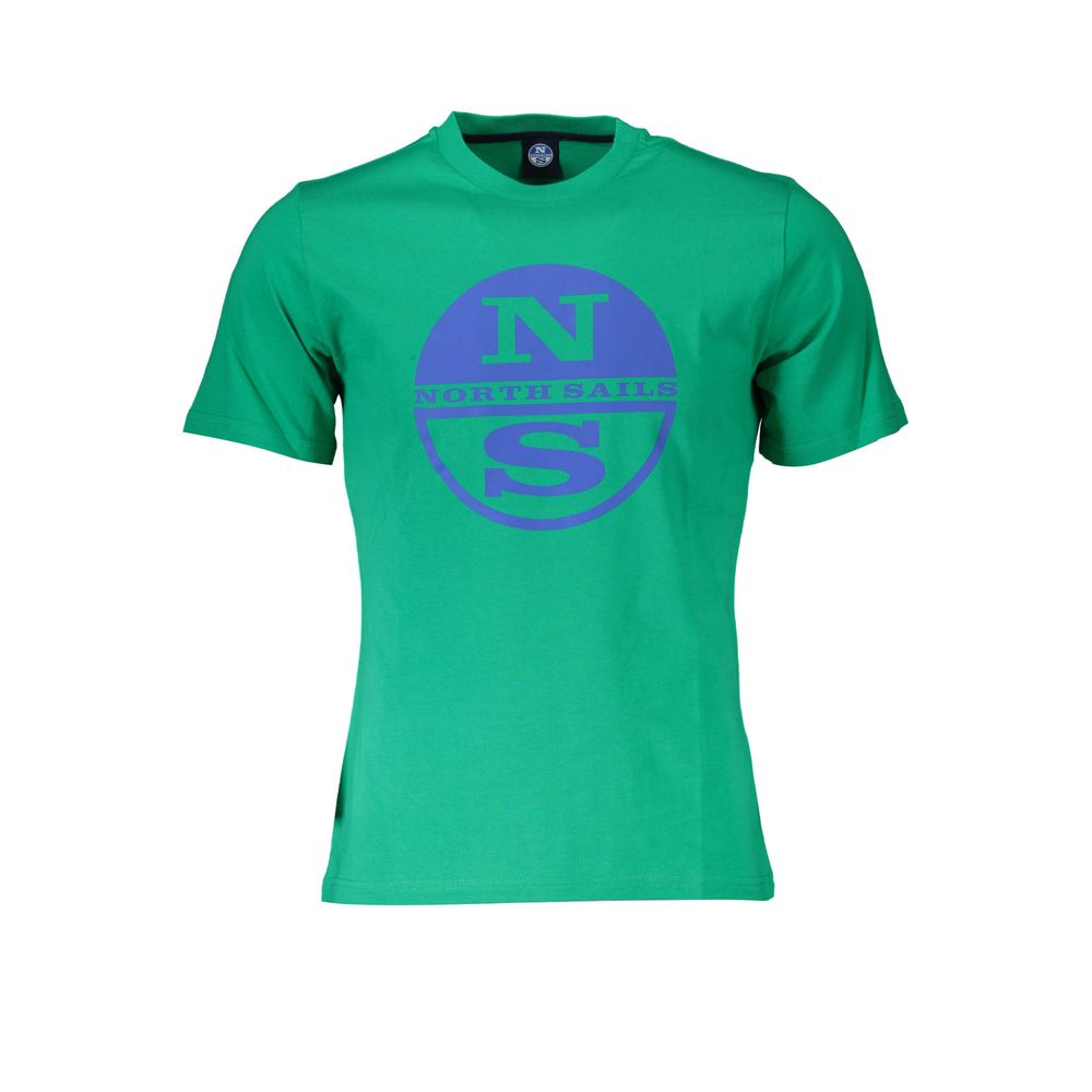 North Sails Grünes Baumwoll-T-Shirt für Herren