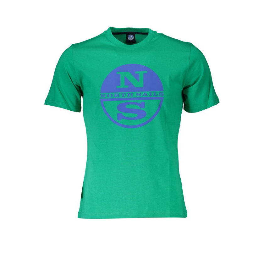 North Sails Grünes Baumwoll-T-Shirt für Herren