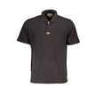 La Martina Schwarzes Herren-Poloshirt aus Baumwolle