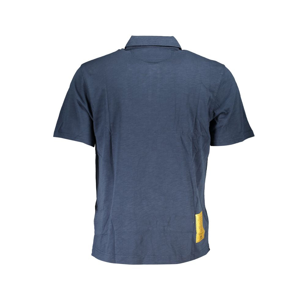 La Martina Blaues Baumwoll-Poloshirt für Herren