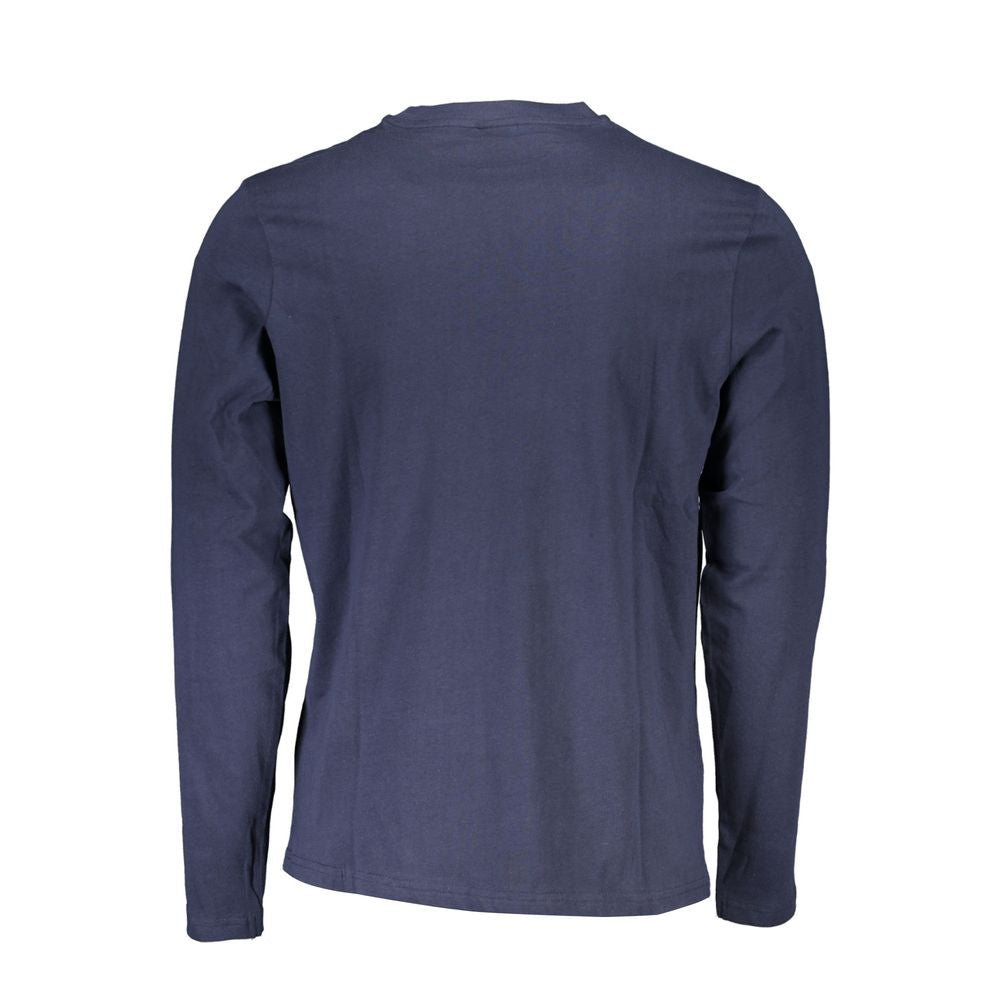 North Sails Blu Baumwoll-T-Shirt für Herren