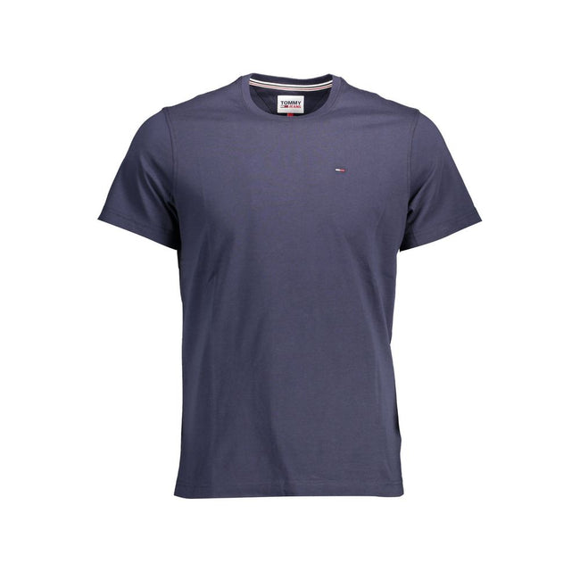 Tommy Hilfiger Blaues Bio-Baumwoll-T-Shirt für Herren