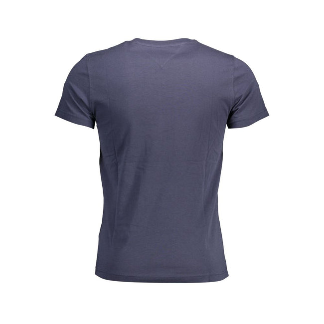 Tommy Hilfiger Blaues Bio-Baumwoll-T-Shirt für Herren