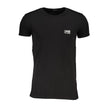 Cavalli Class Schwarzes Baumwoll-T-Shirt für Herren