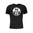 North Sails Schwarzes Baumwoll-T-Shirt für Herren