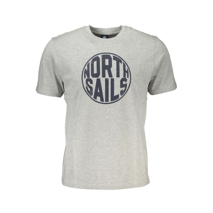 North Sails Braunes Baumwoll-T-Shirt für Herren