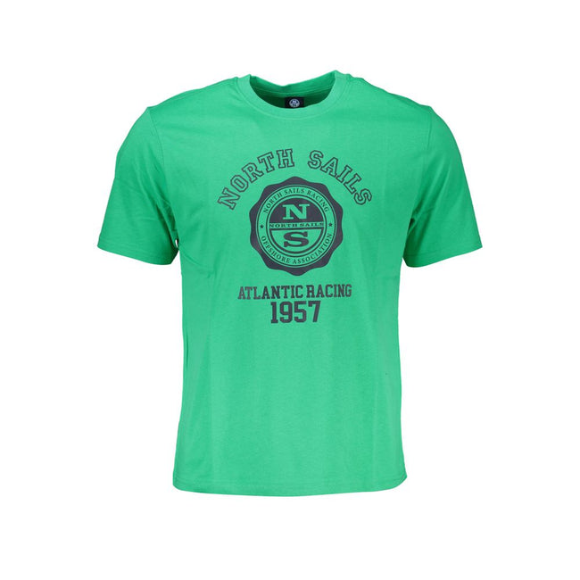 North Sails Verde Baumwoll-T-Shirt für Herren