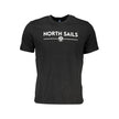 North Sails Schwarzes Baumwoll-T-Shirt für Herren