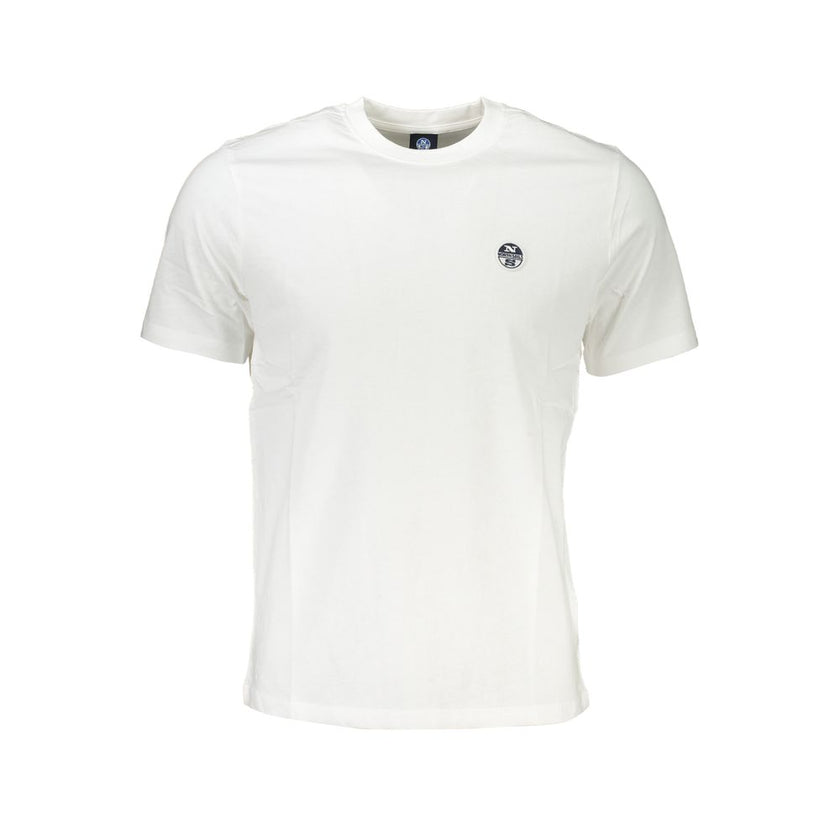 North Sails Bianco Baumwoll-T-Shirt für Herren