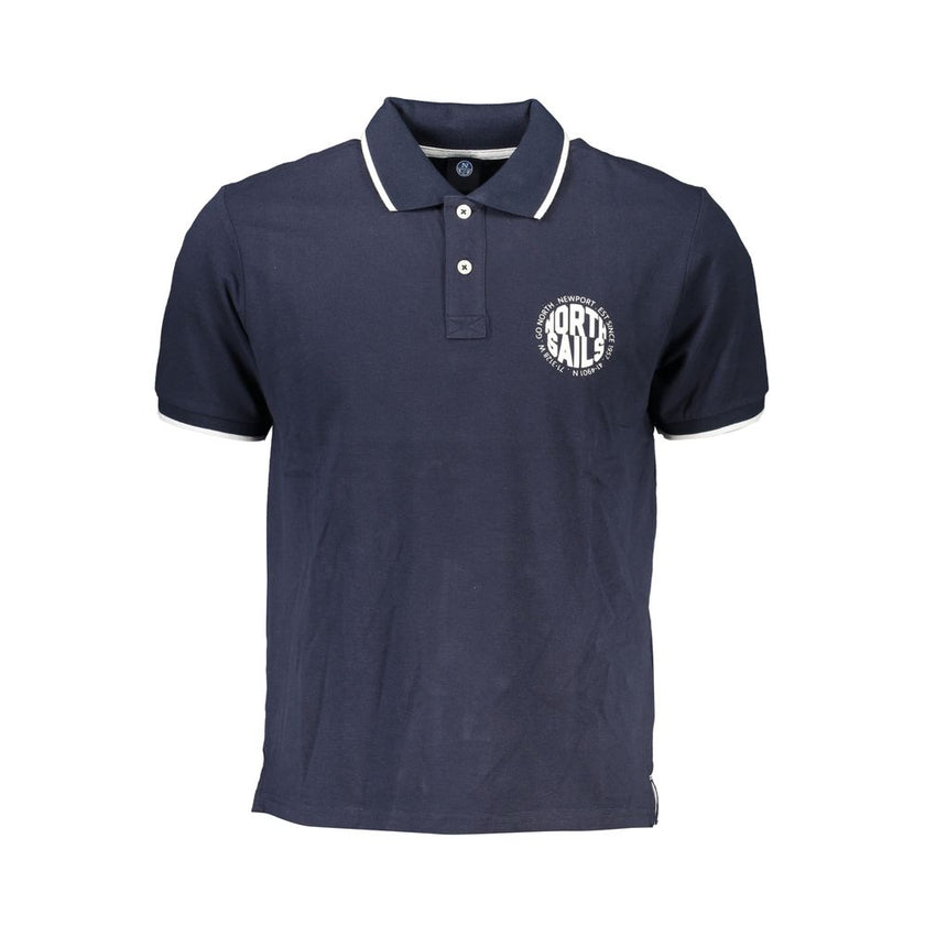 North Sails Blu Cotton Herren Poloshirt