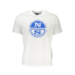 North Sails Weißes Herren-T-Shirt aus Baumwolle