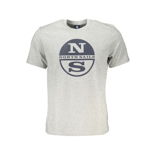 North Sails Grigio Baumwoll-T-Shirt für Herren