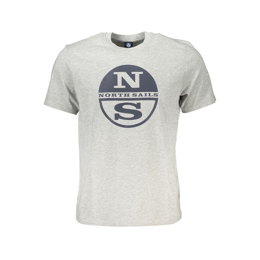 North Sails Grigio Baumwoll-T-Shirt für Herren